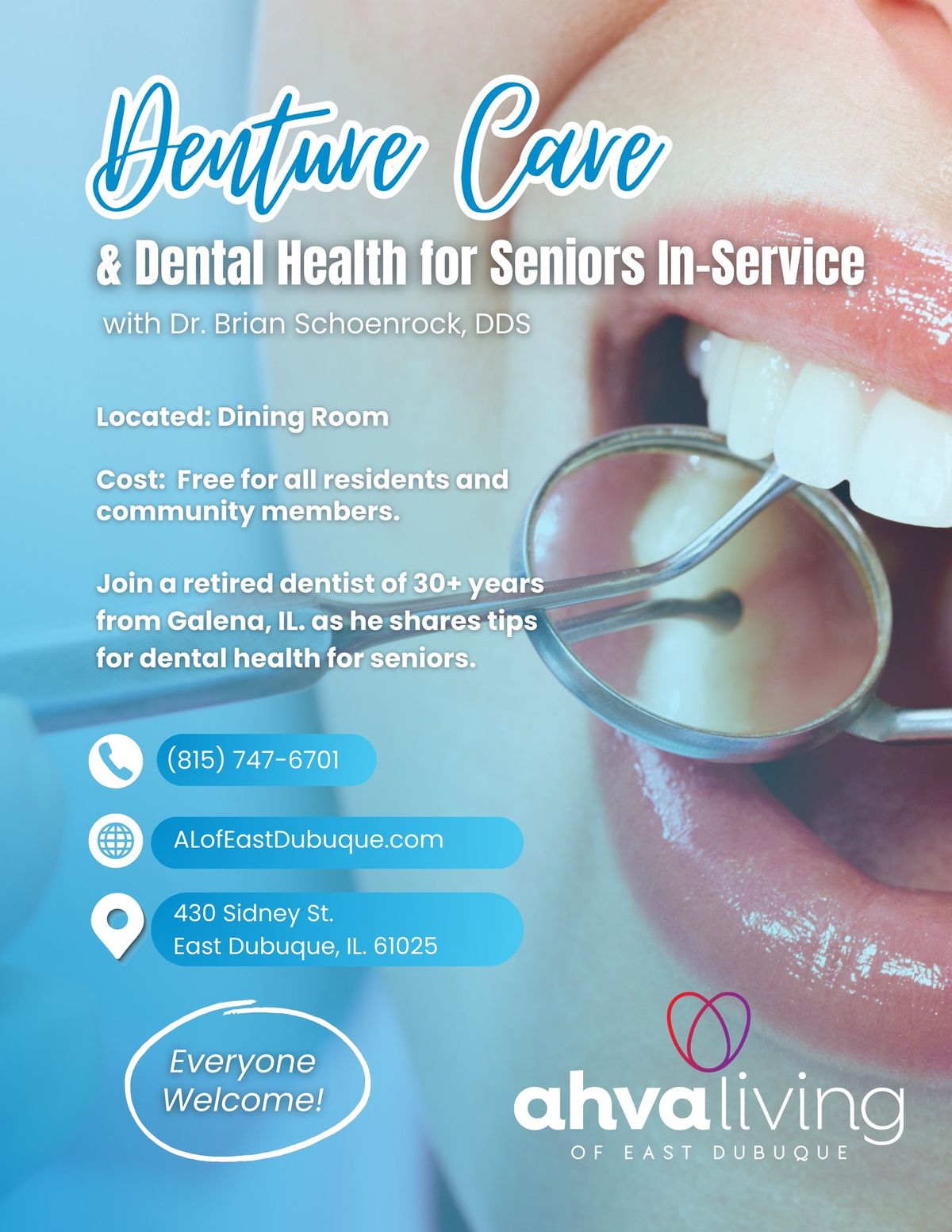 Denture Care and Dental Health for Seniors Inservice with Dr. Brian Schoenrock, DDS