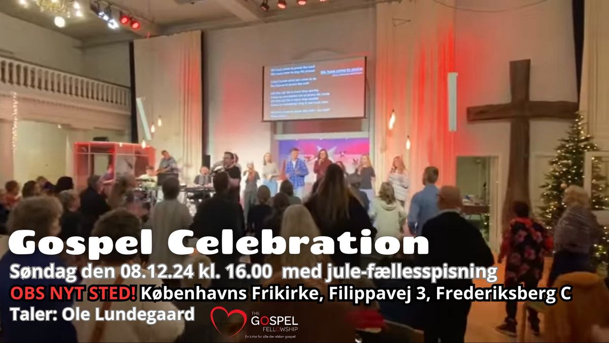 Gospel Celebration med jule-f\u00e6llesspisning 