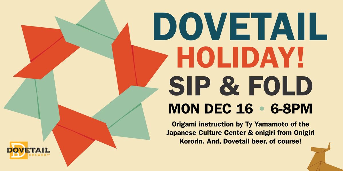 Dovetail Brewery Holiday Sip 'N Fold Origami Night