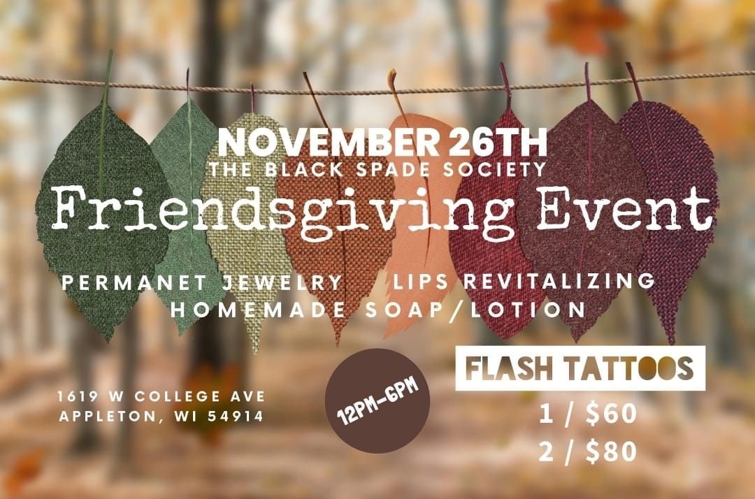 Friendsgiving Tattoo Flash Sale