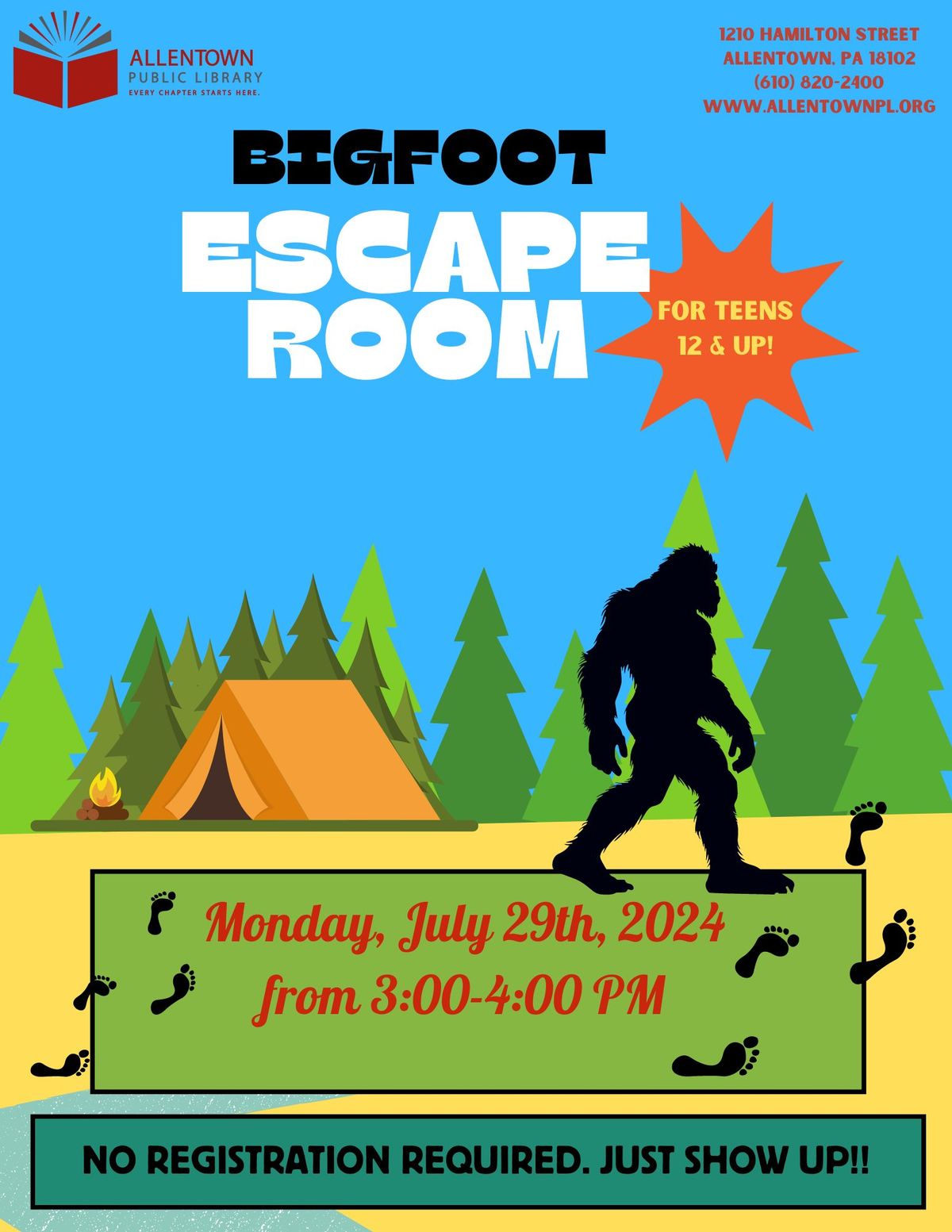 Big Foot Escape Room (Teen Time)