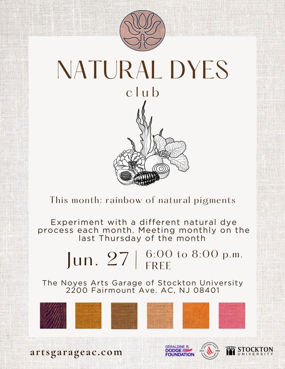 Natural Dyes Club: Rainbow Flags for Pride