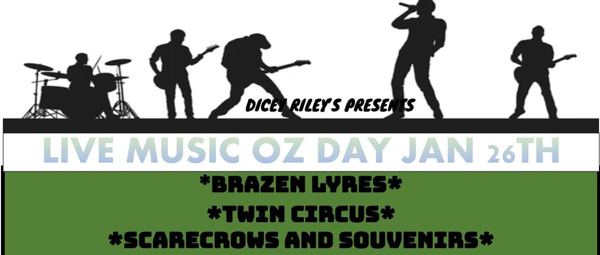 Live Music Oz Day Weekend at Dicey Rileys