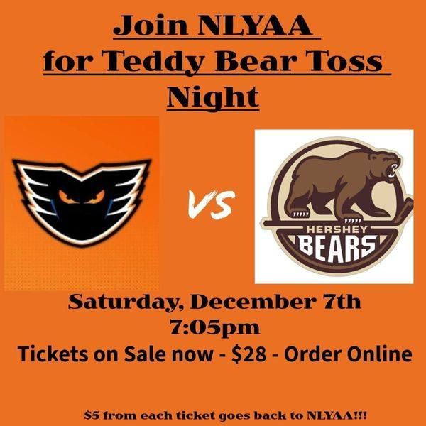 NLYAA Night @ LV Phantoms-Teddy Bear Toss