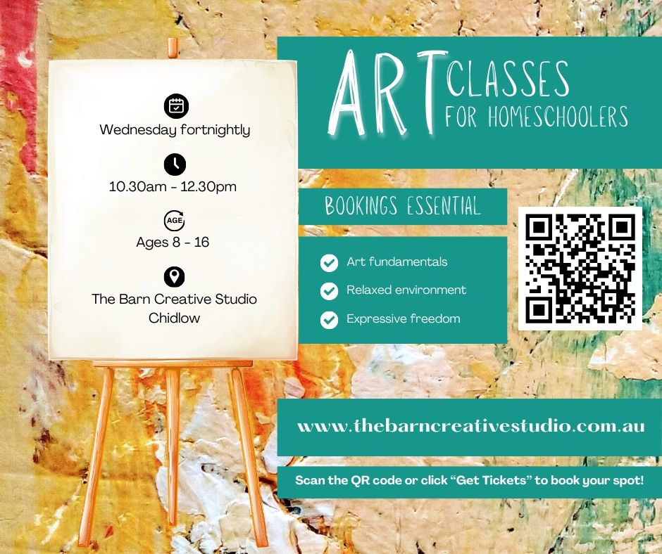 Mixed Media Art Class for Homeschoolers 