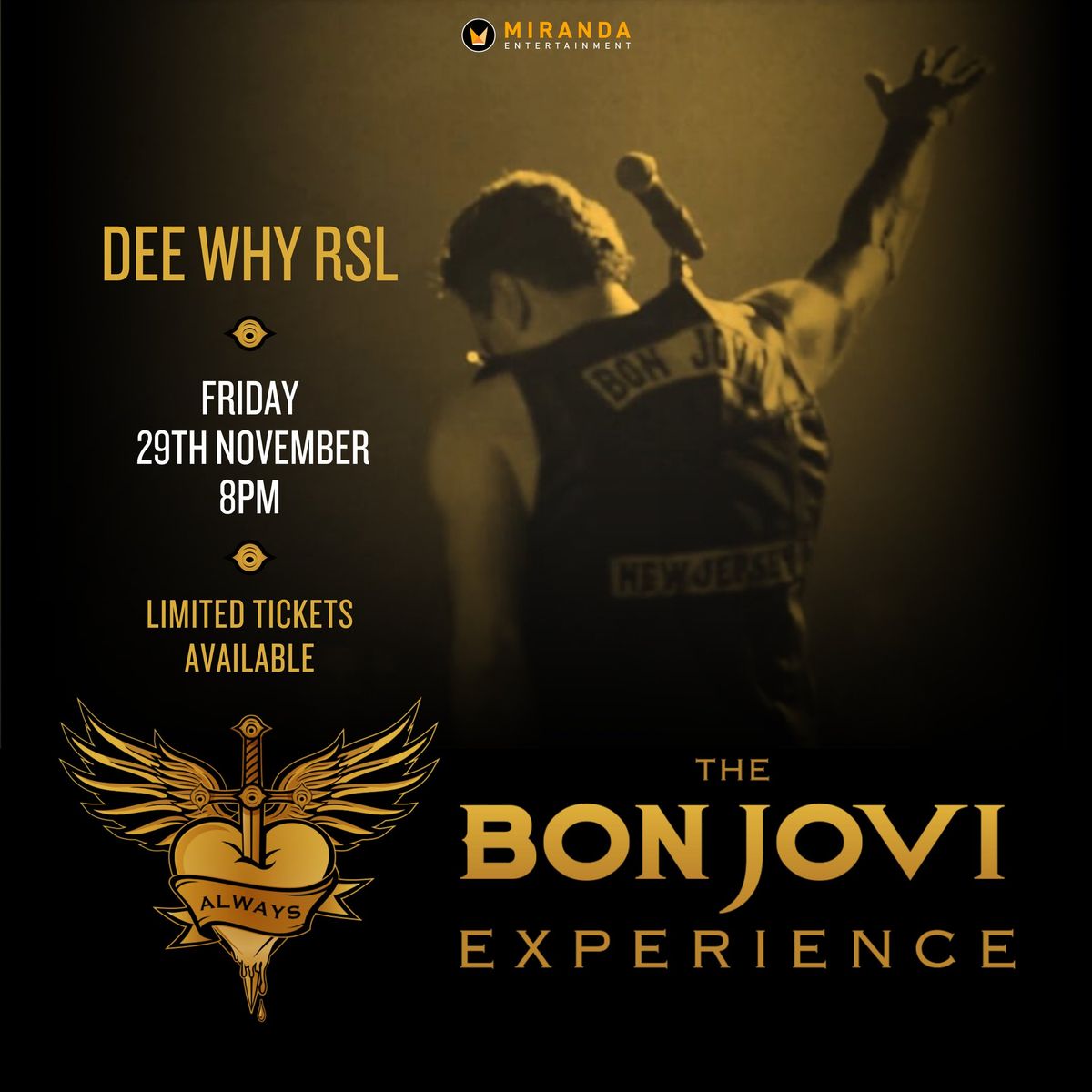 DEE WHY RSL | ALWAYS THE BON JOVI EXPERIENCE