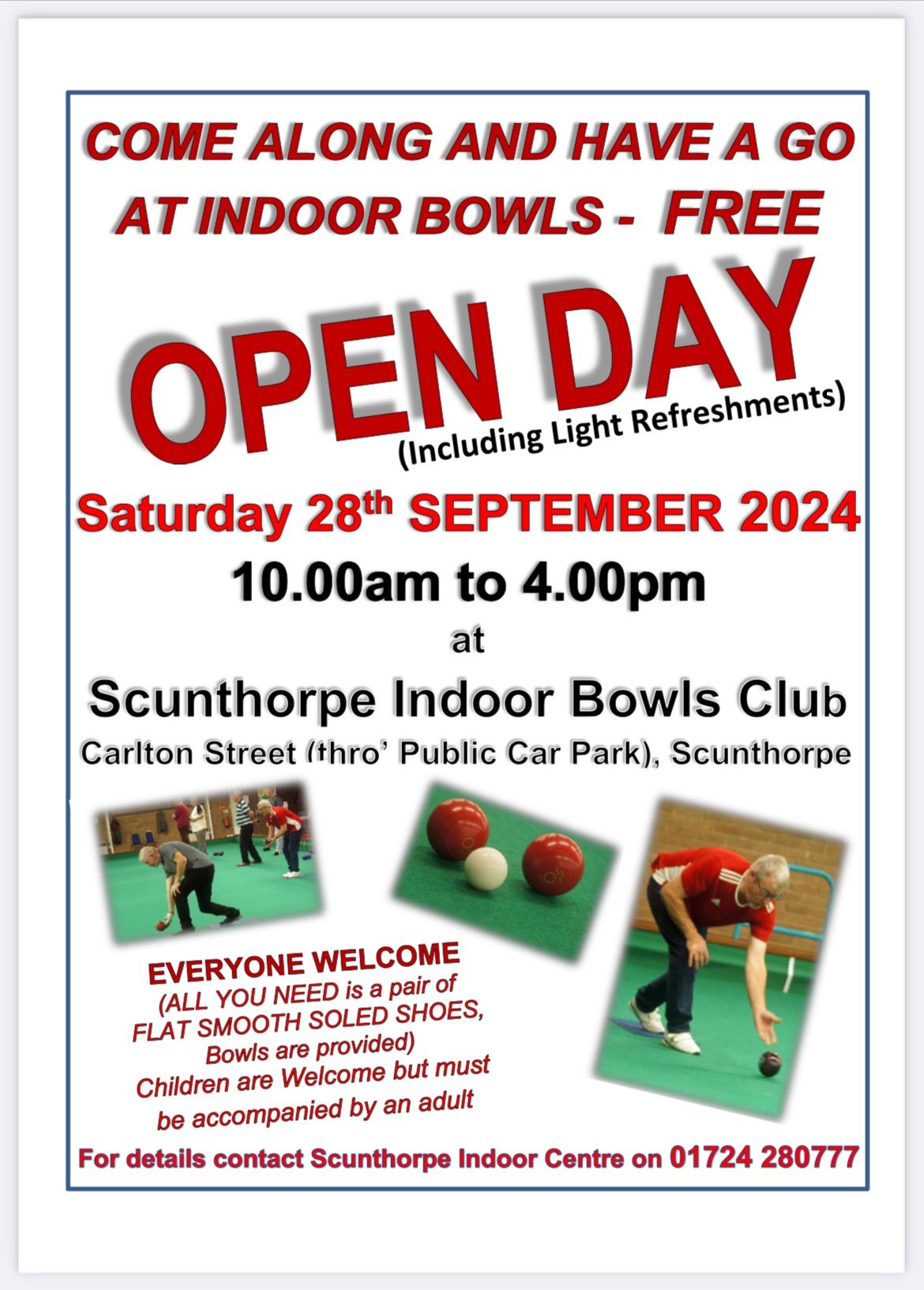 Scunthorpe Indoor Bowls Club Open Day