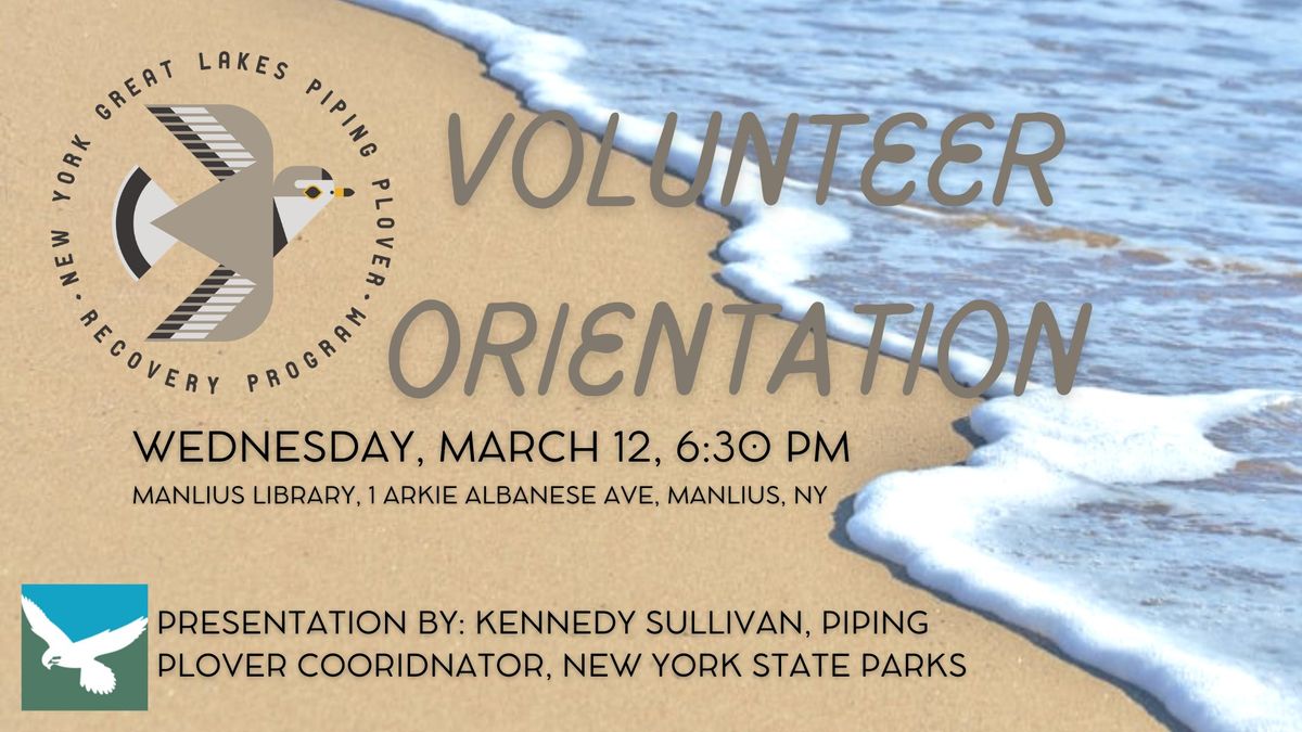 Volunteer Orientation for the New York Great Lakes Piping Plover Recovery Program