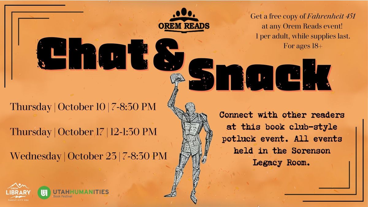 Orem Reads Chat & Snack