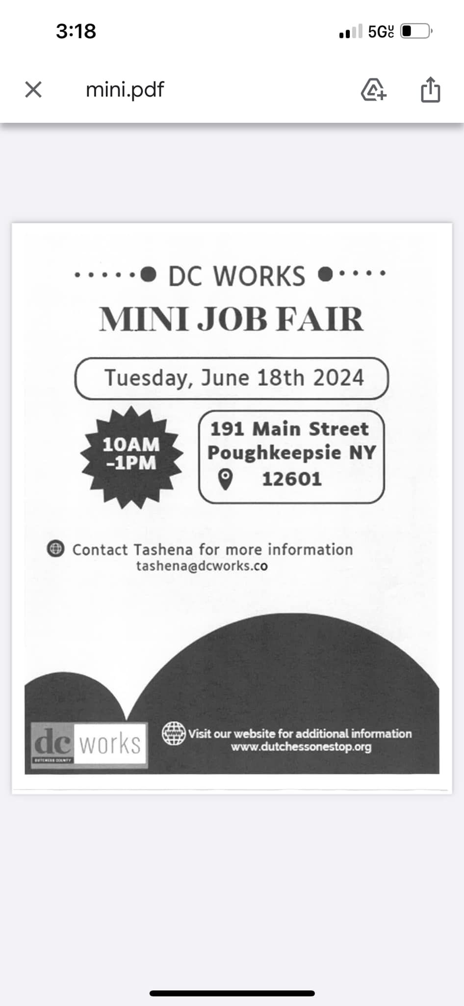 Mini Job Fair