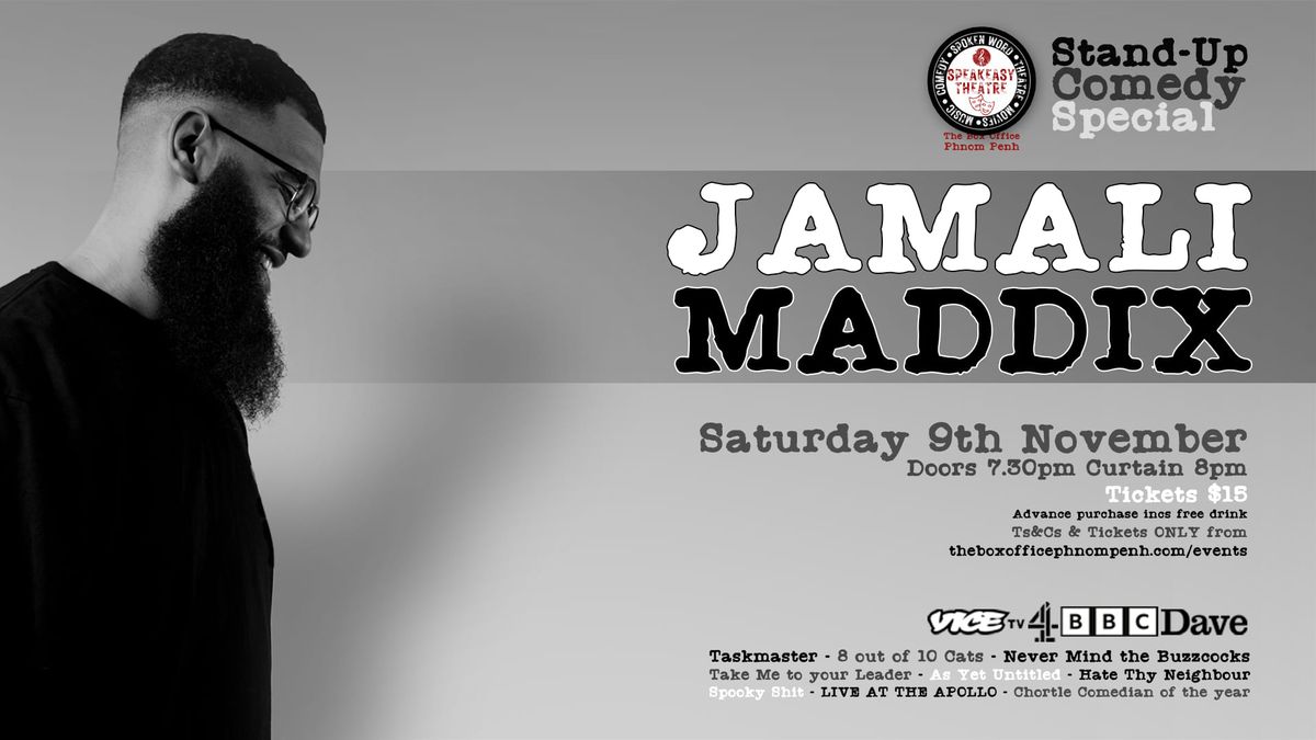 SpeakEasy Theatre Presents : Jamali Maddix - Live!