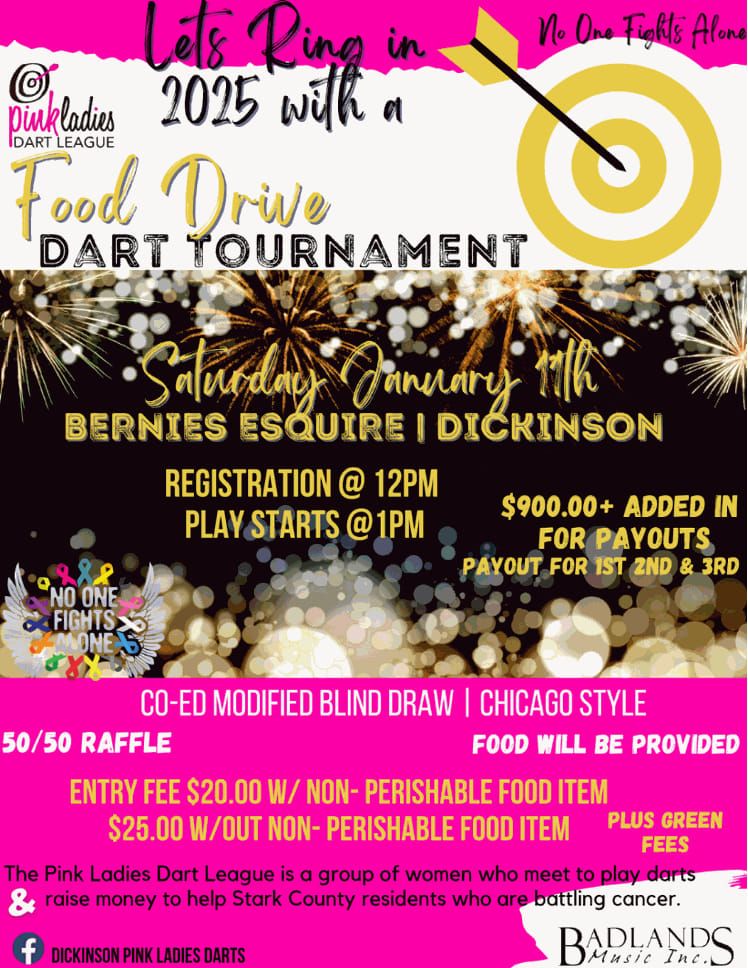 Pink Ladies Coed Modified Dart Tournament