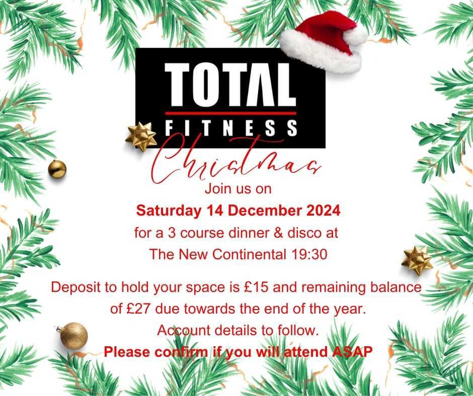 TOTAL FITNESS XMAS DINNER DANCE