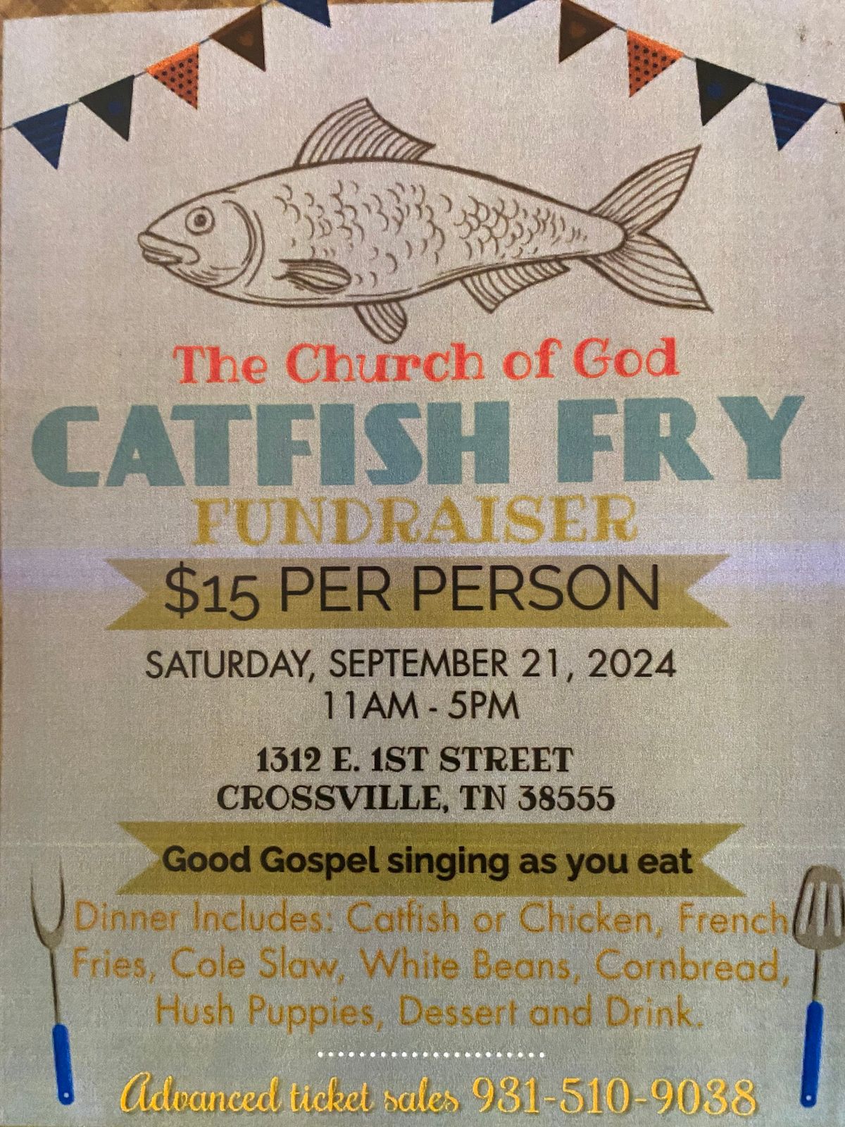 CATFISH FRY FUNDRAISER