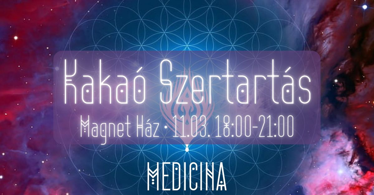 Kaka\u00f3 Szertart\u00e1s a Medicina zenekarral \u2022 November 3. vas\u00e1rnap