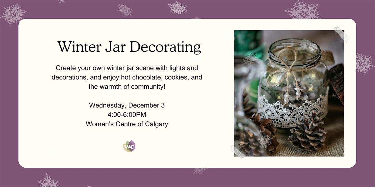 Winter Jar Decorating