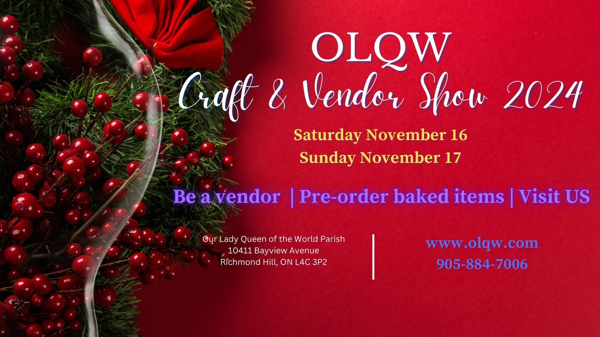 OLQW Craft & Vendor Show 2024