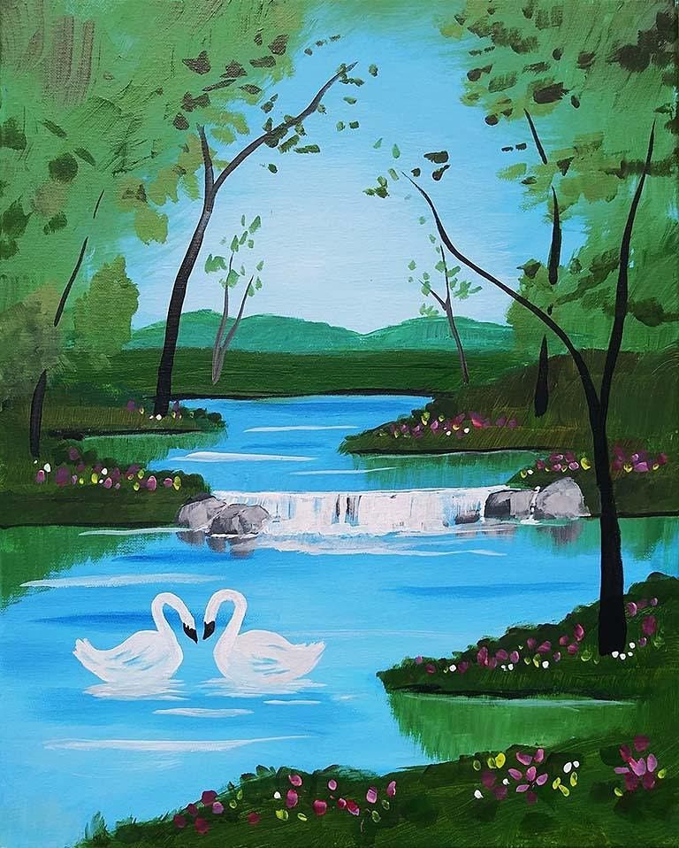 Sip and Paint  -  "Swan Creek"  Estancia La Jolla