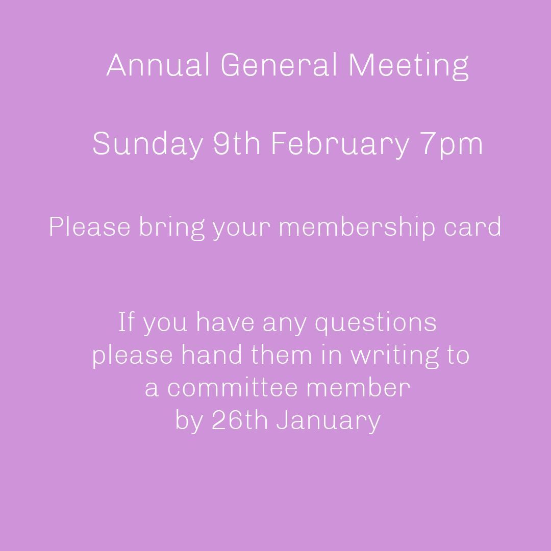 Annual General Meeting - members only