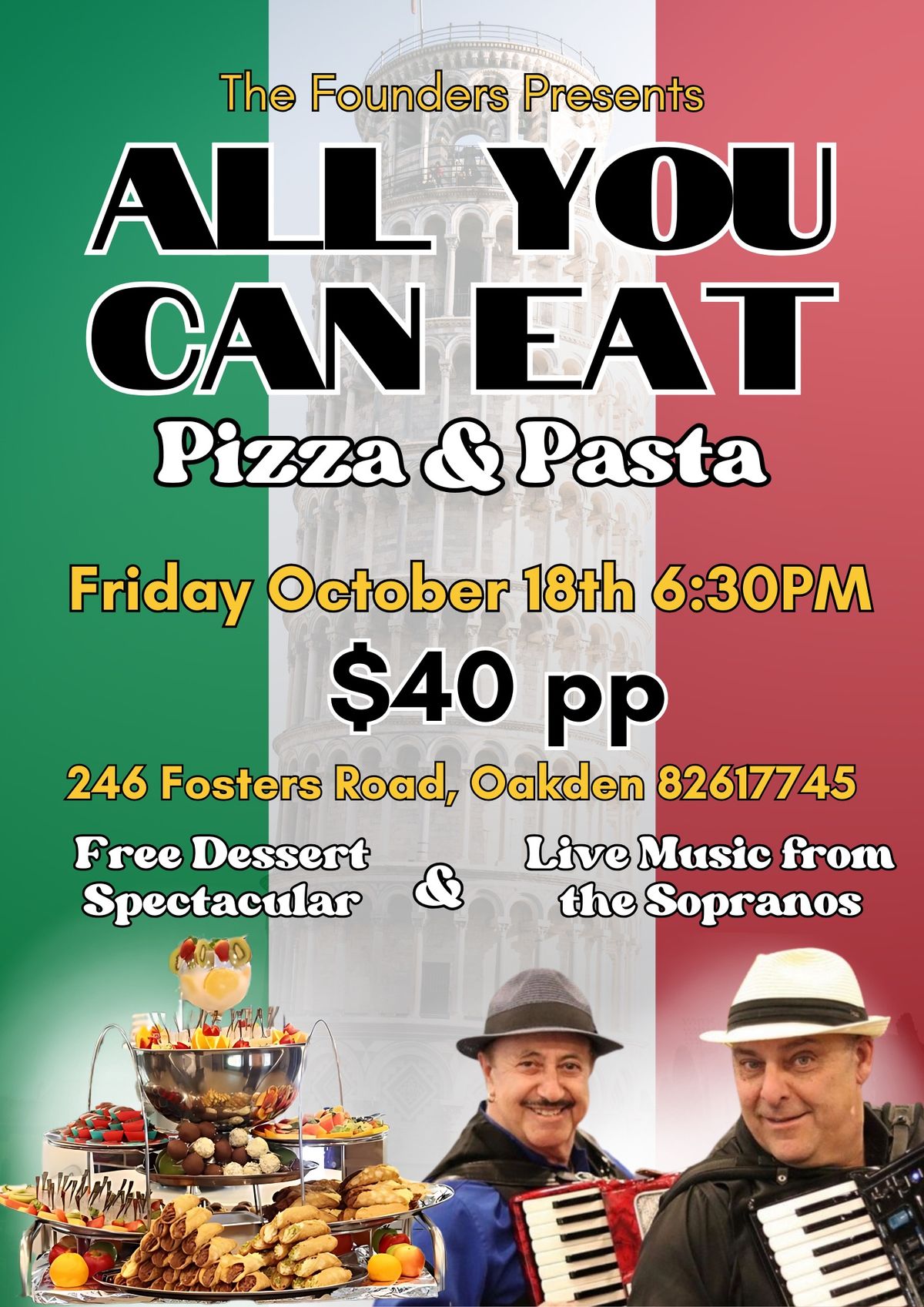 ALL YOU CAN EAT Pizza & Pasta