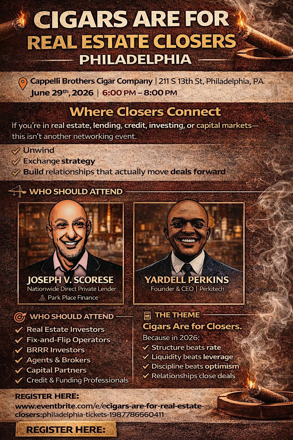 CIGARS ARE FOR REAL ESTATE CLOSERS PHILADELPHIA