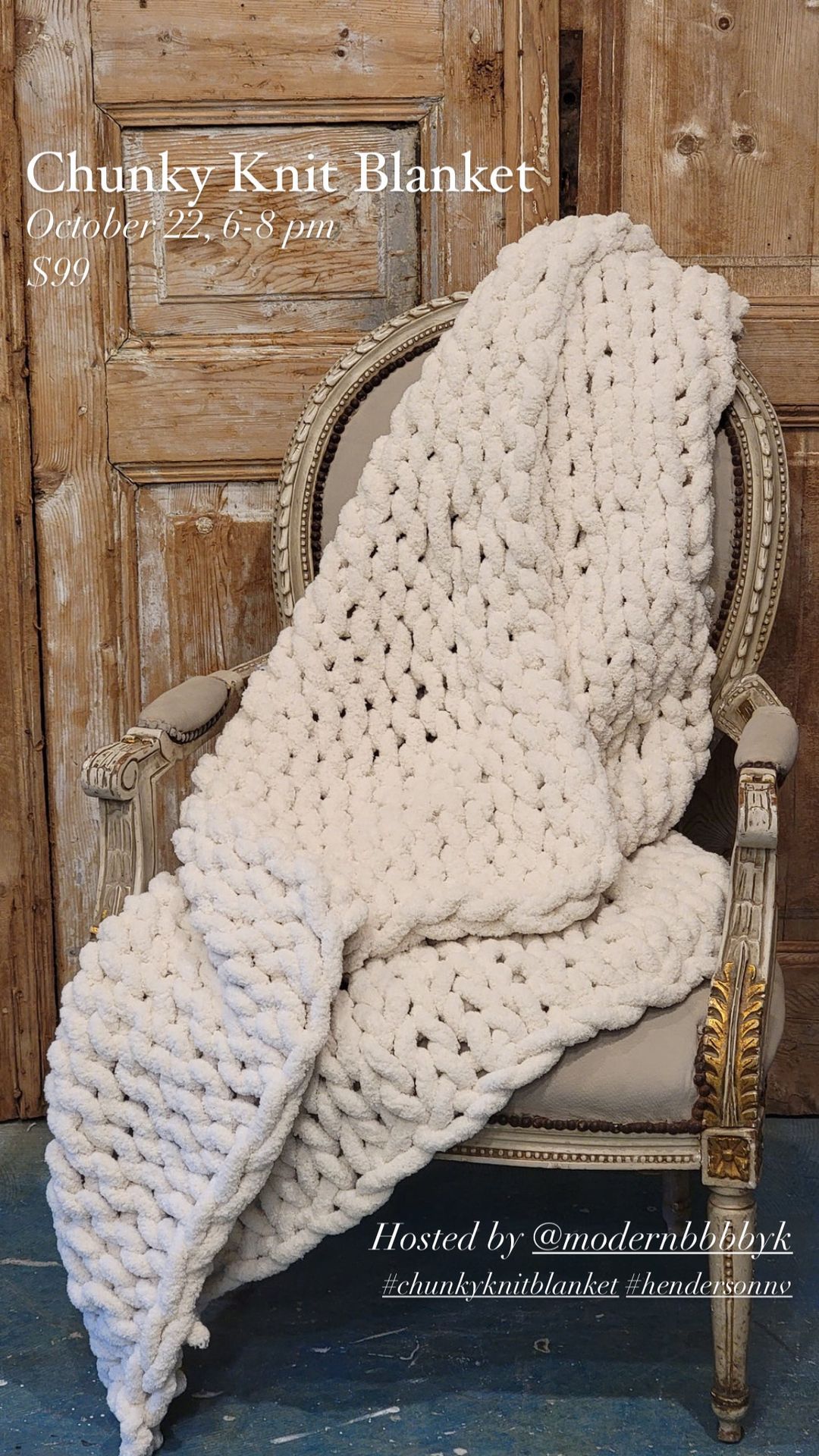 Chunky Knit Blanket 