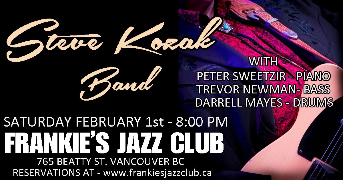 Steve Kozak Band live at Frankie's Jazz Club