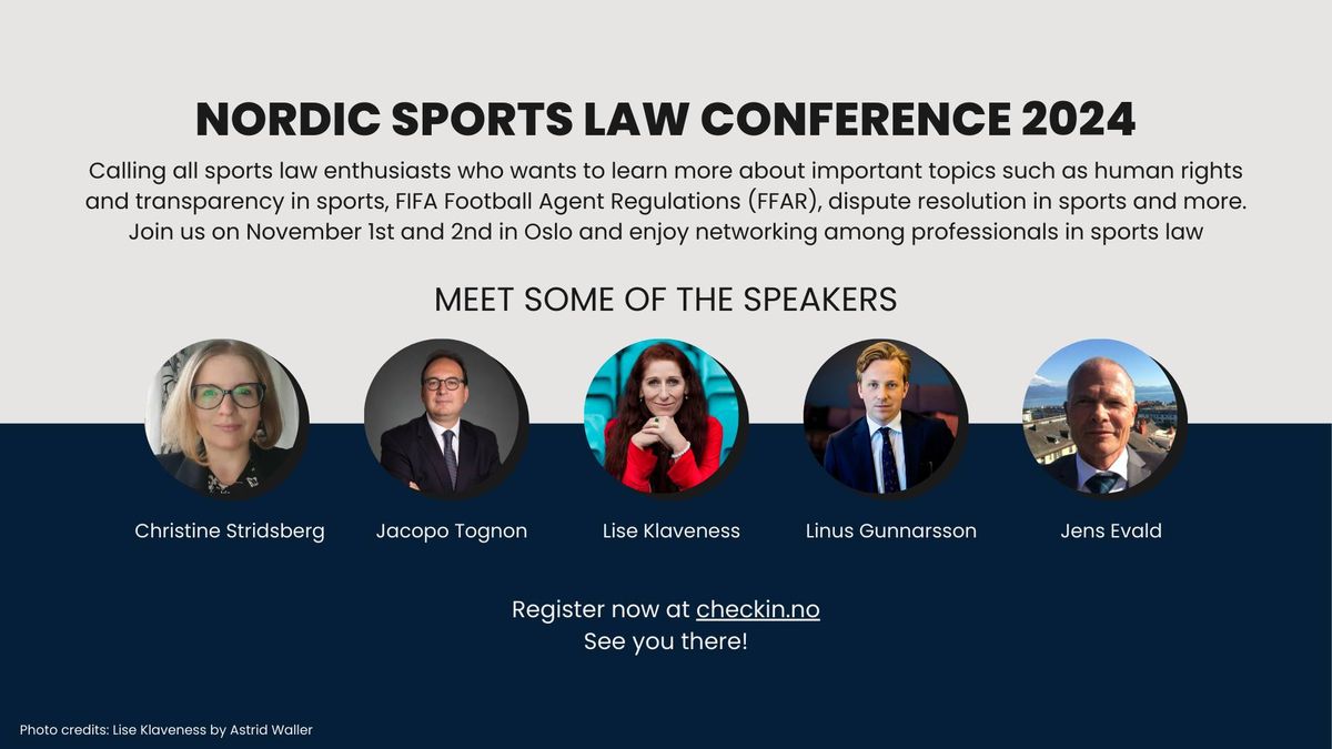 Nordic Sports Law Conference 2024