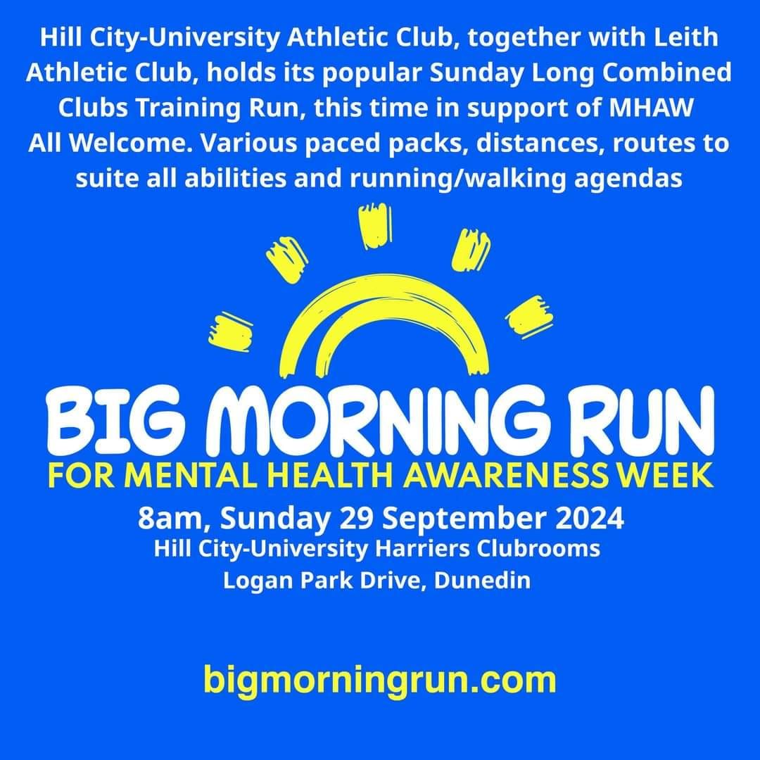 Big Morning Run for Mental Health Awareness Week: Hill-City Uni & Leith Harriers