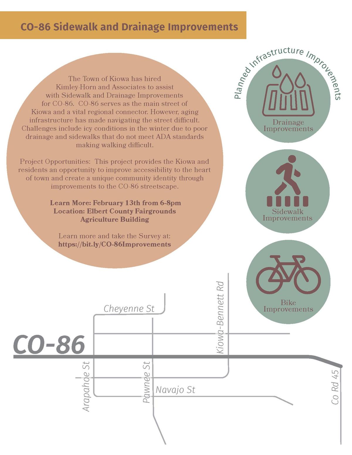 Community Meeting for CO-86 Sidewalk & Drainage Improvements