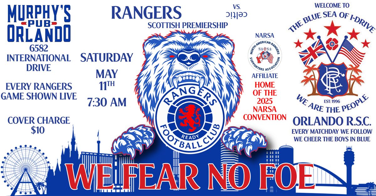 SPFL: OLD FIRM - RANGERS ONLY
