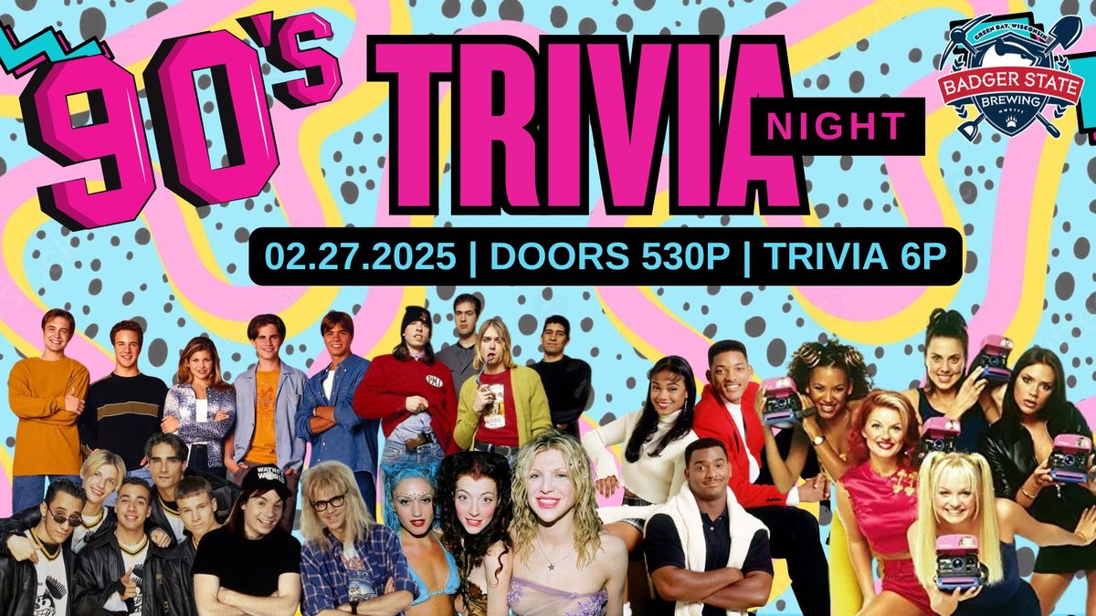 90's Trivia Night at Badger State Brewing