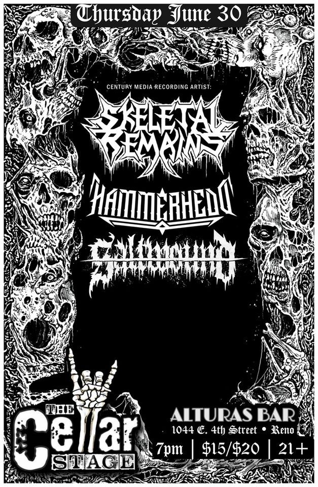 SKELETAL REMAINS with Hammerhedd Saltwound, Alturas Bar, Reno, 30 June 2022