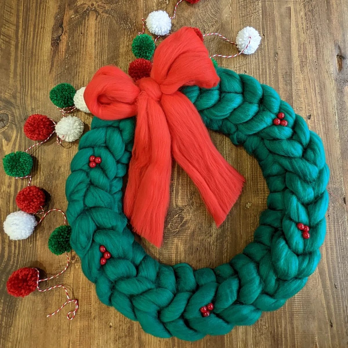 SOLD OUT - Knitted Christmas Wreath Workshop