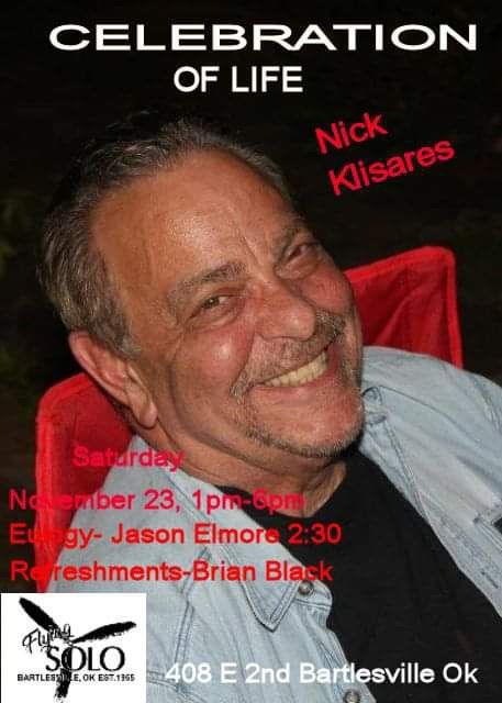 Celebration of life of Nick Klisares