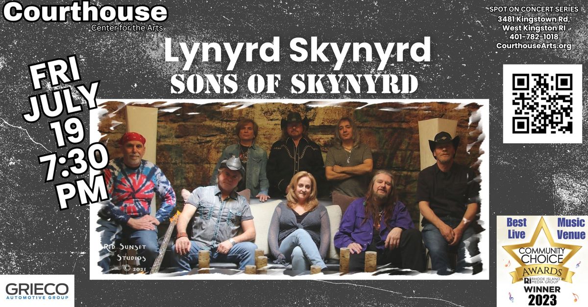 Lynyrd Skynyrd Experience- Sons of Skynyrd 7\/19 FRI 7:30