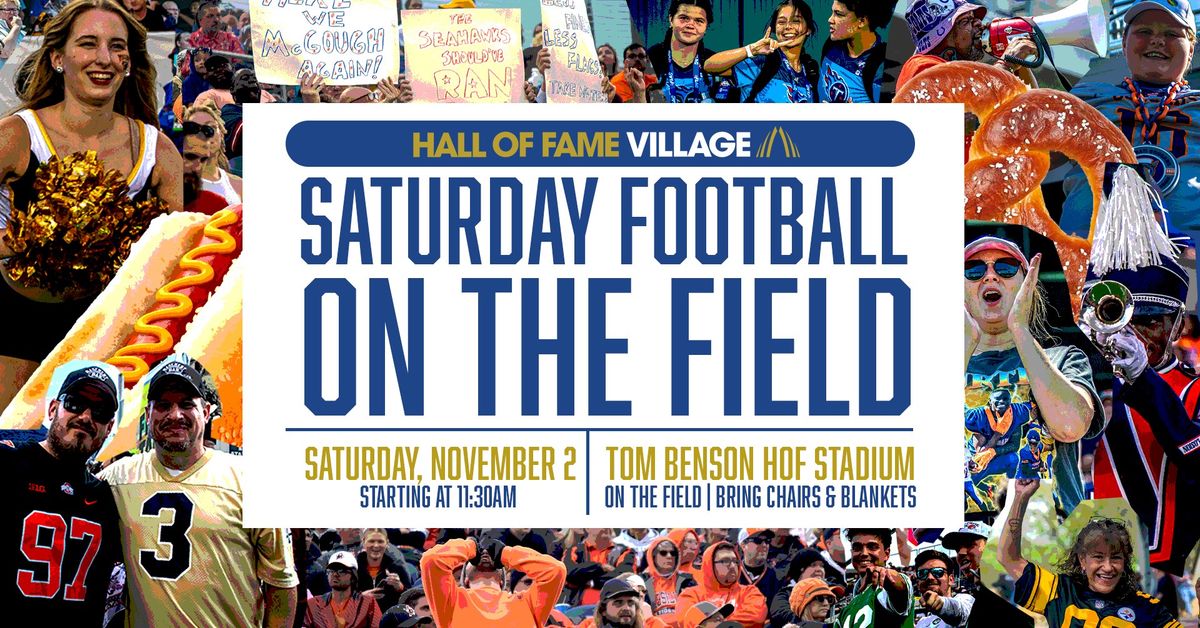 Saturday Football on the Field - FREE EVENT