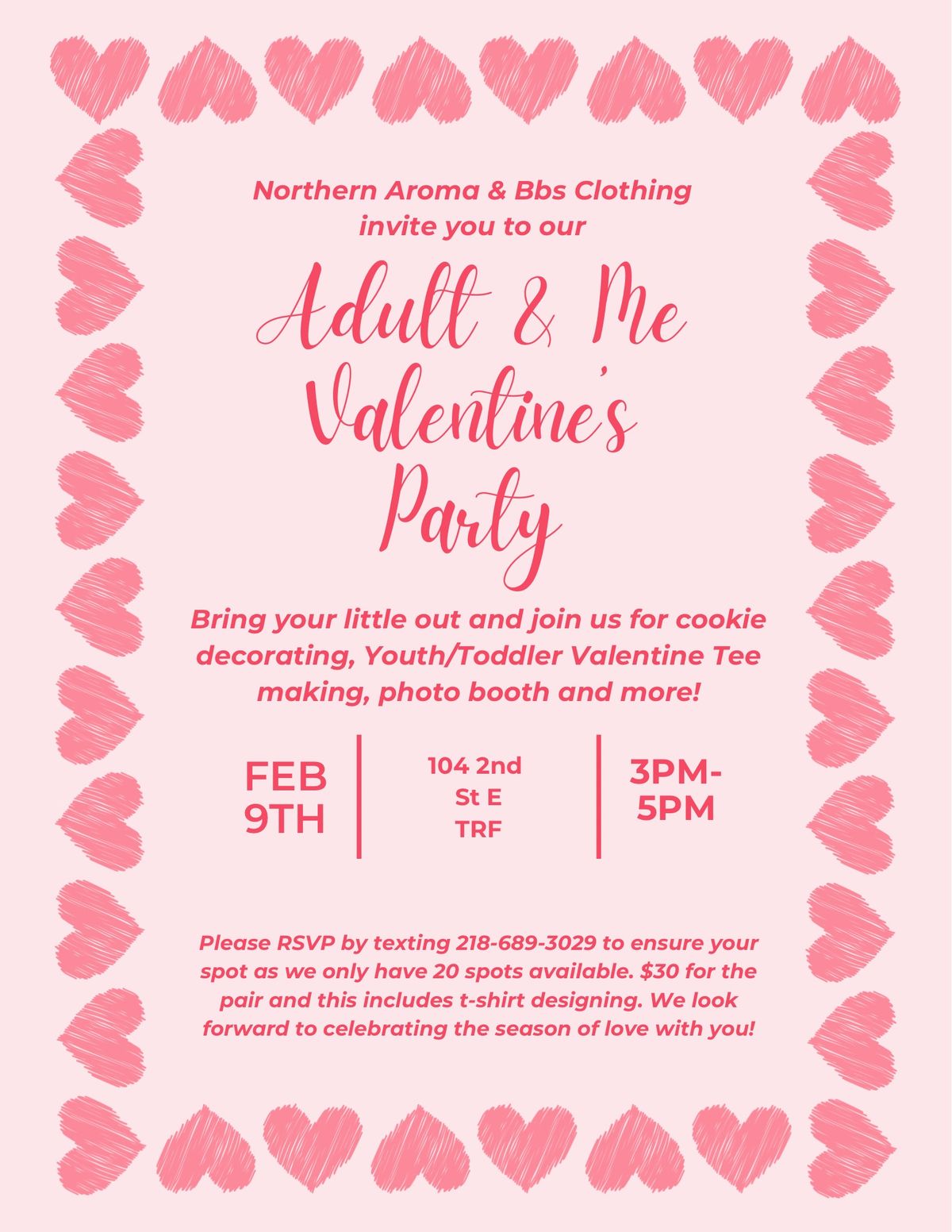 Adult & Me Valentines Party \ud83e\udd0d