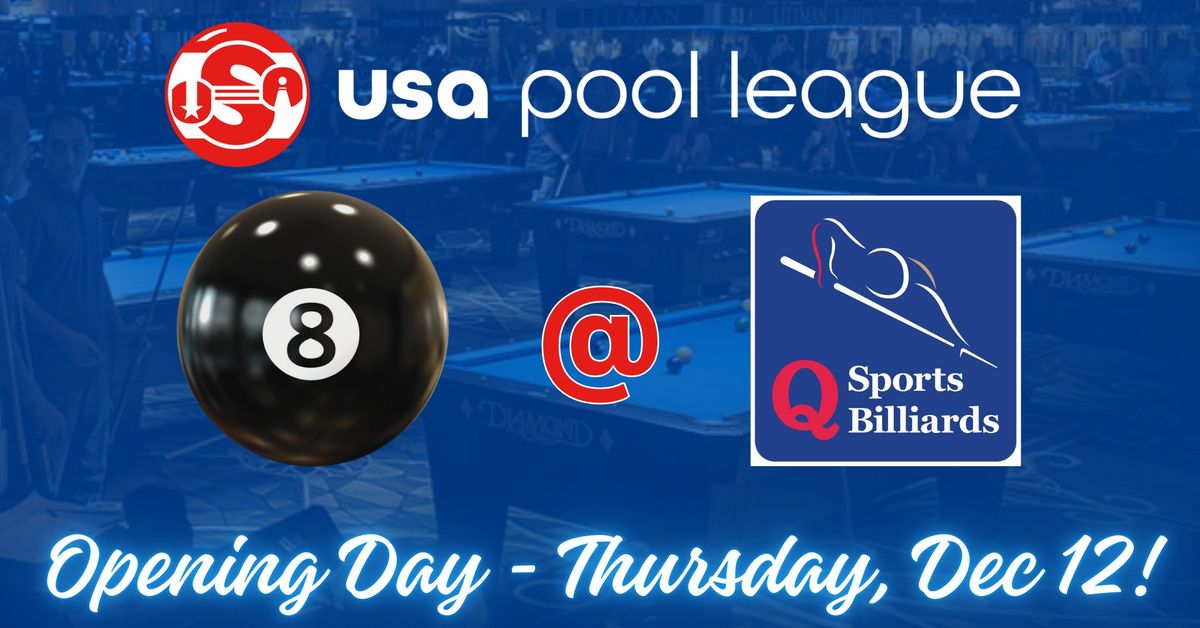 Thursday Night 8-Ball -- Opening Day at Q Billiards