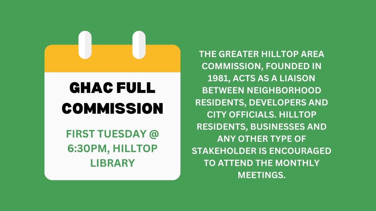 GHAC Full Commission Meeting
