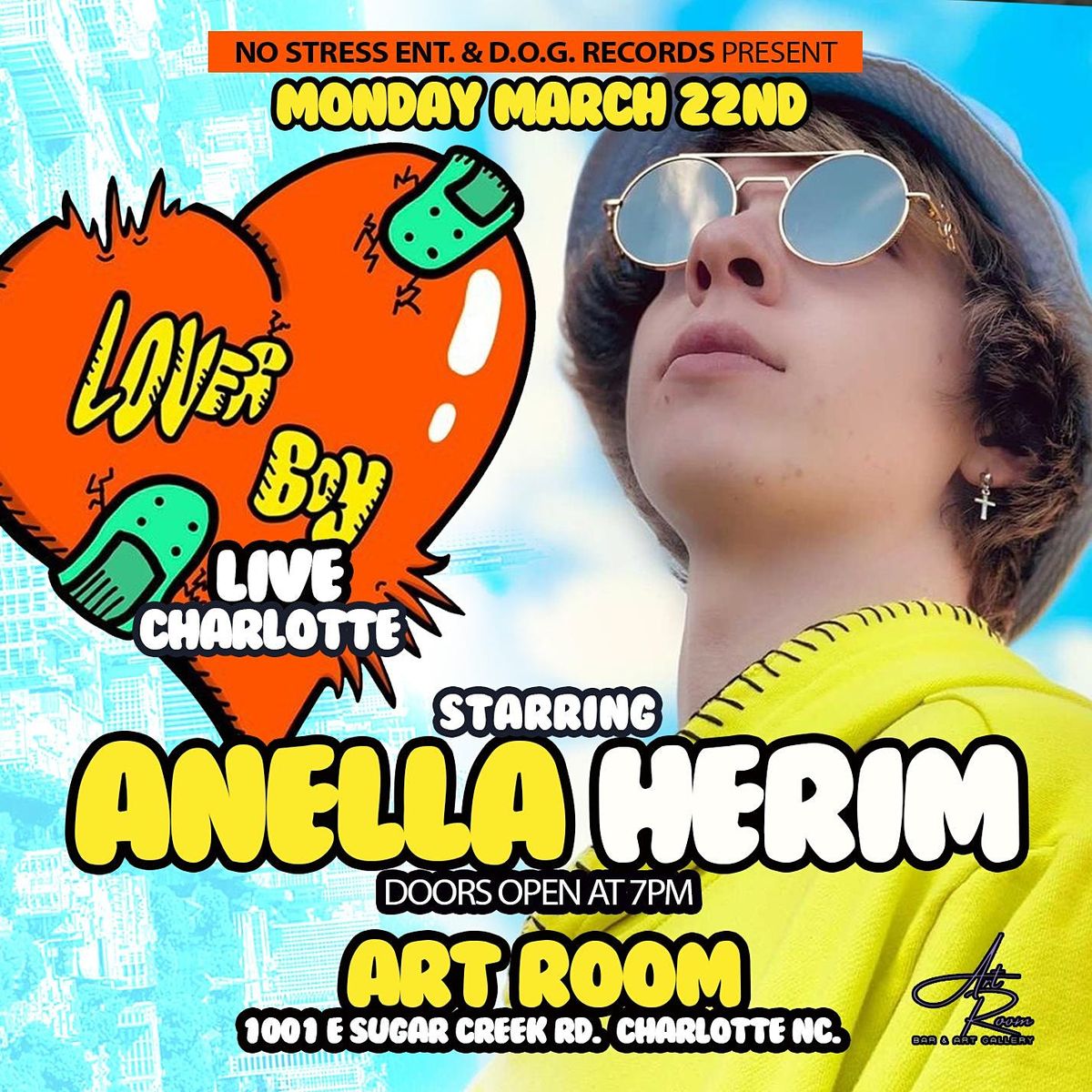 Anella Herim Lover Boy Live In Charlotte Art Room Charlotte 22 March 21