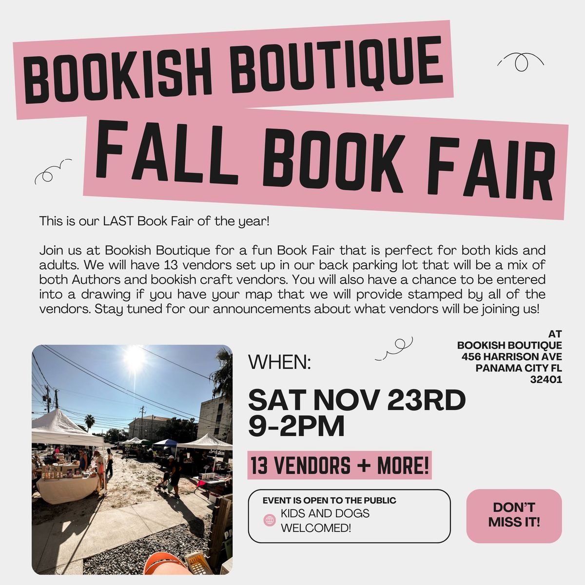 Bookish Boutique Book Fair!