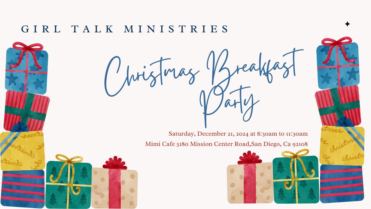 Girl Talk Ministries Christmas Breakfast  MUG\/Christmas sock Exchange