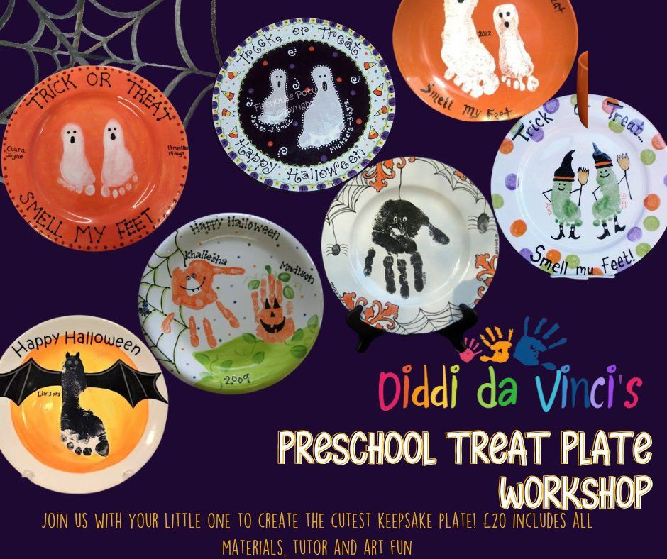 Baby & Preschool Halloween Treat plate workshop