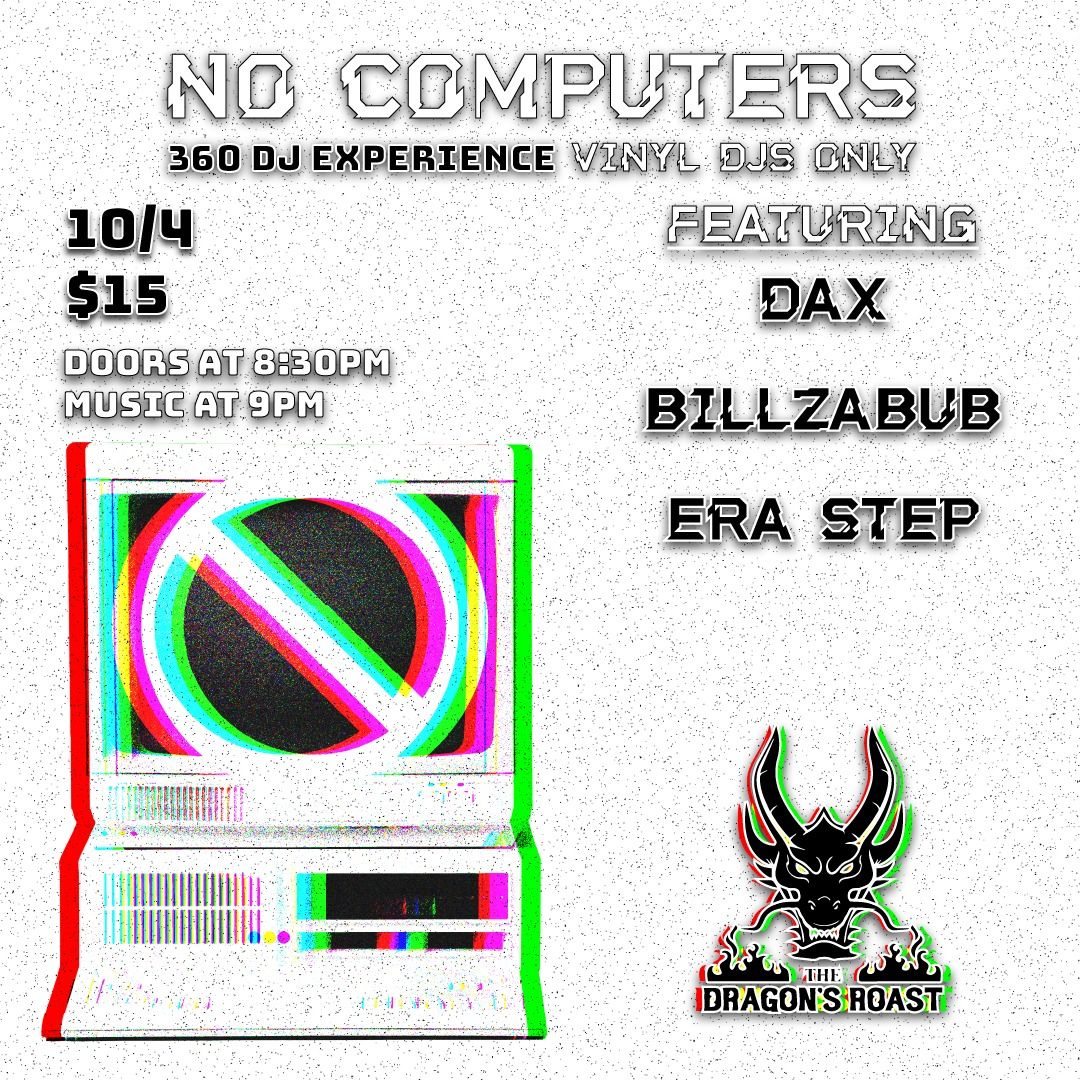 No Computers - A night of Vinyl only DJ sets