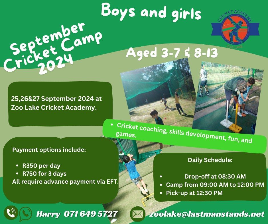 September Cricket Camp