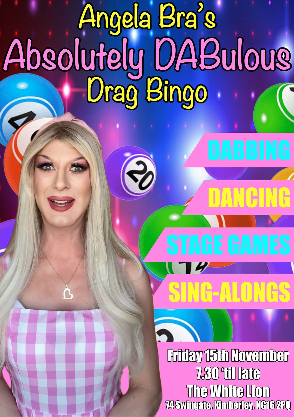 Absolutely DABulous Drag Bingo at The White Lion, Kimberley