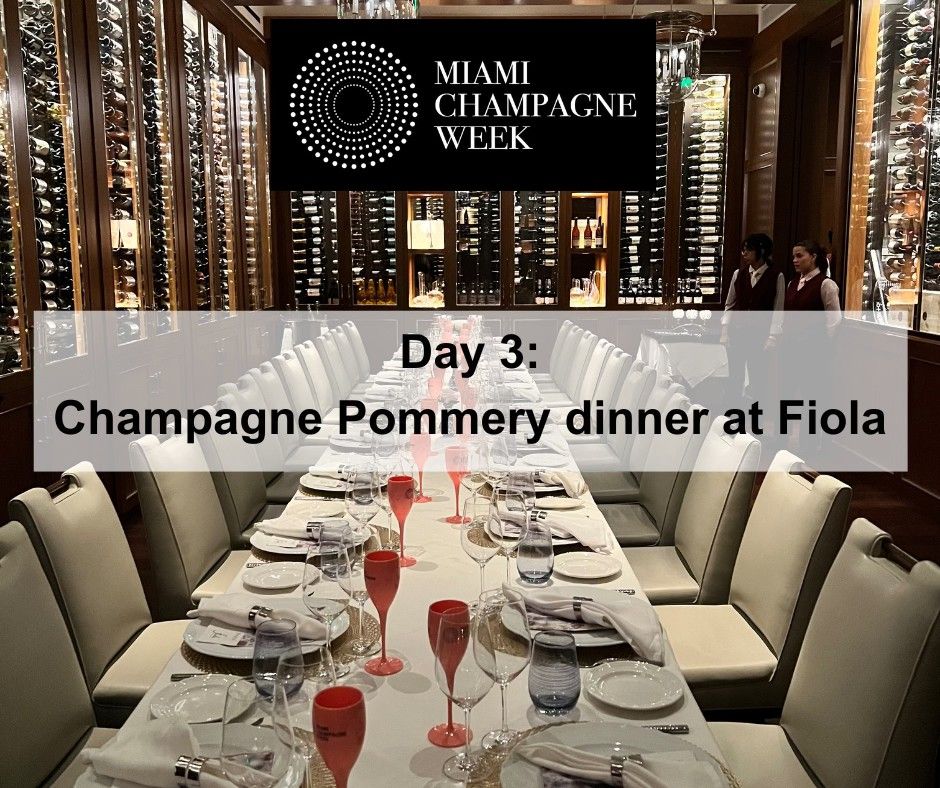 MCW Day 3 \u2013 Champagne Pommery dinner at Fiola