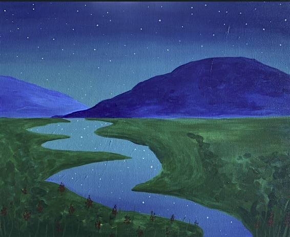Join our serene Night in the Valley paint and sip painting event
