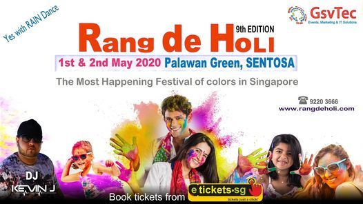 Rang De Holi 2022 Siloso Beach Walk Singapore Singapore 19 March To 20 March Raindance Festival 2022